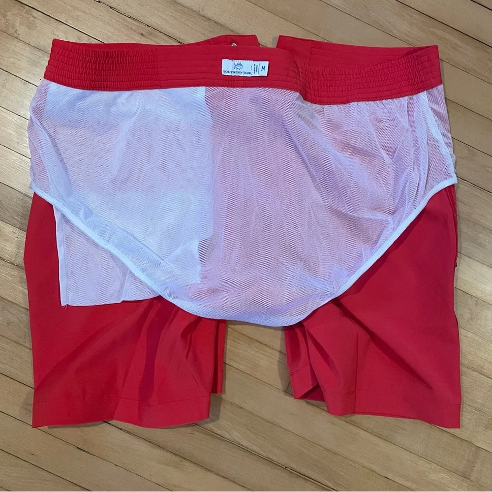 SOUTHERN TIDE 2024 Shelter Cove Solid Swim Trunk Short Mesh Liner 7” Inseam